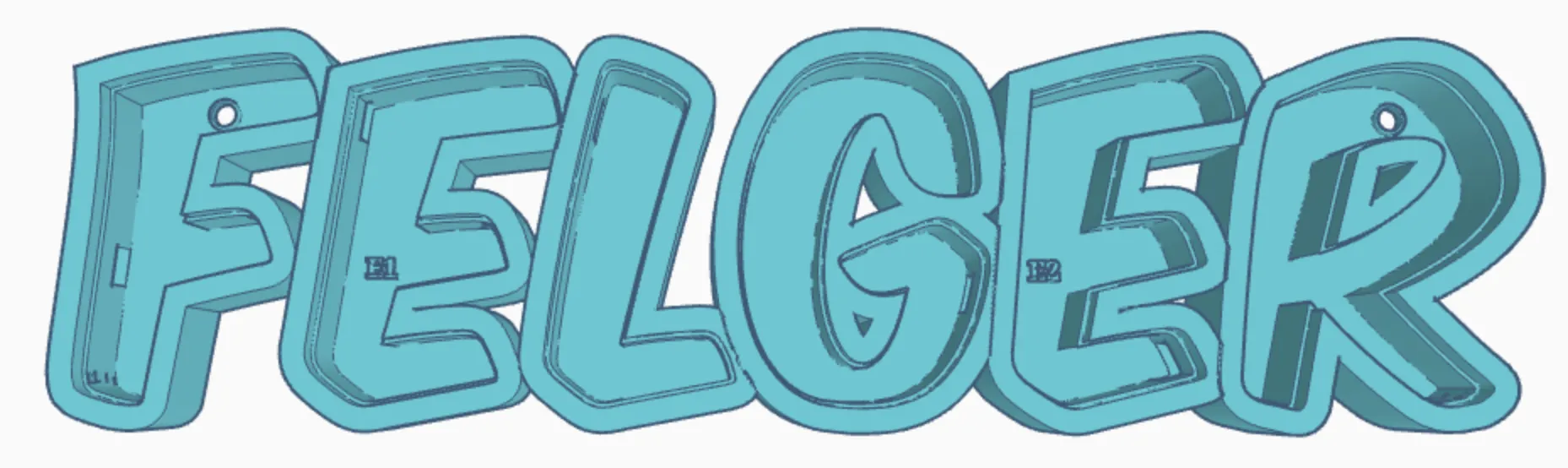 Tiêu đề FELGER LED- Namenslampe Đèn tên Tóm tắt FELGER als druckb