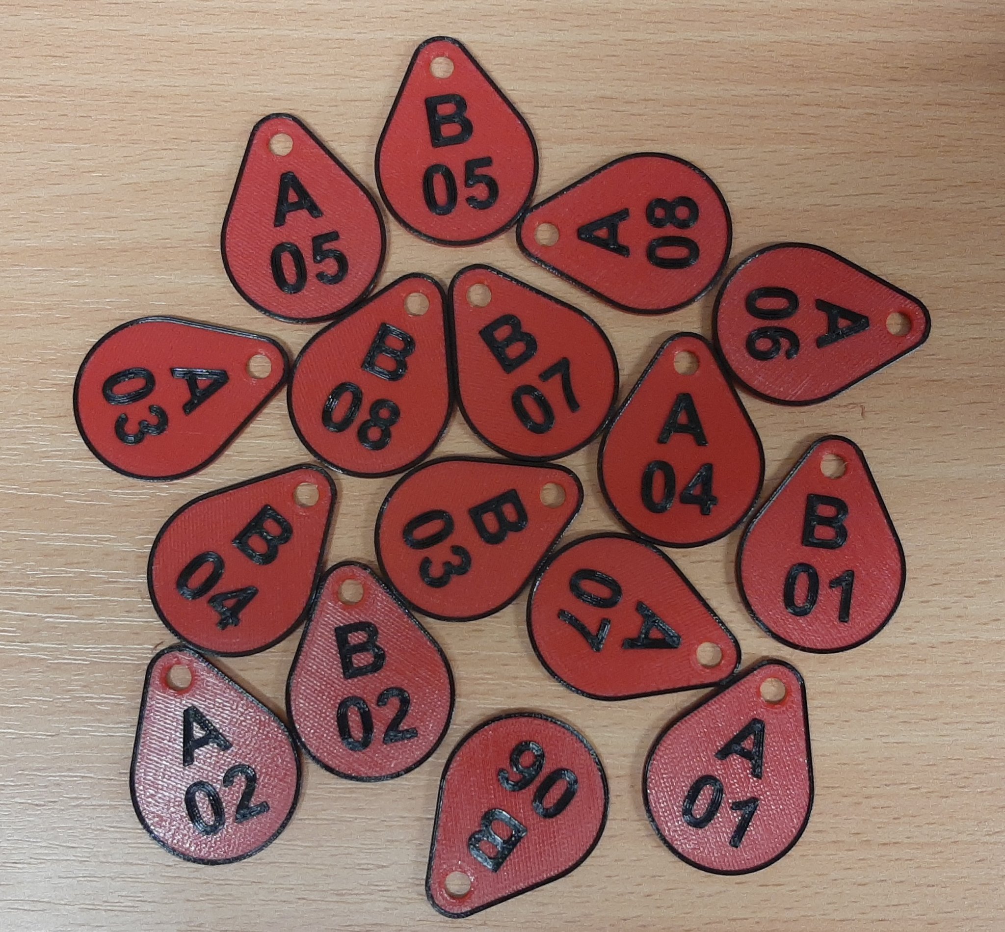 Označovač na klíče "budova 8"