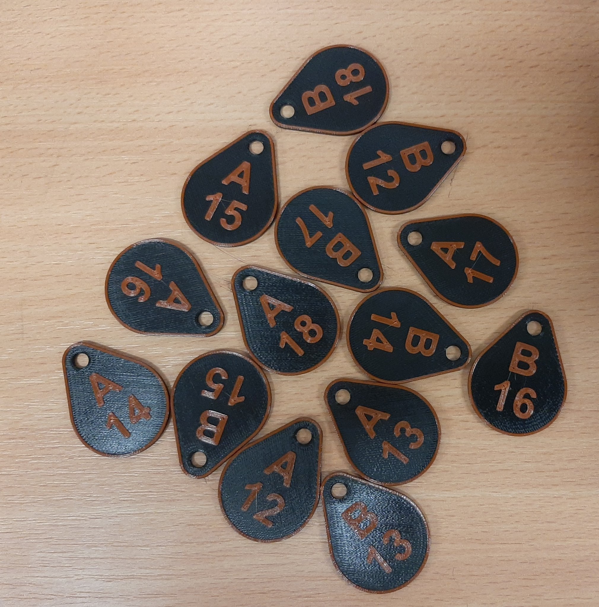 Označovač na klíče "budova 8"