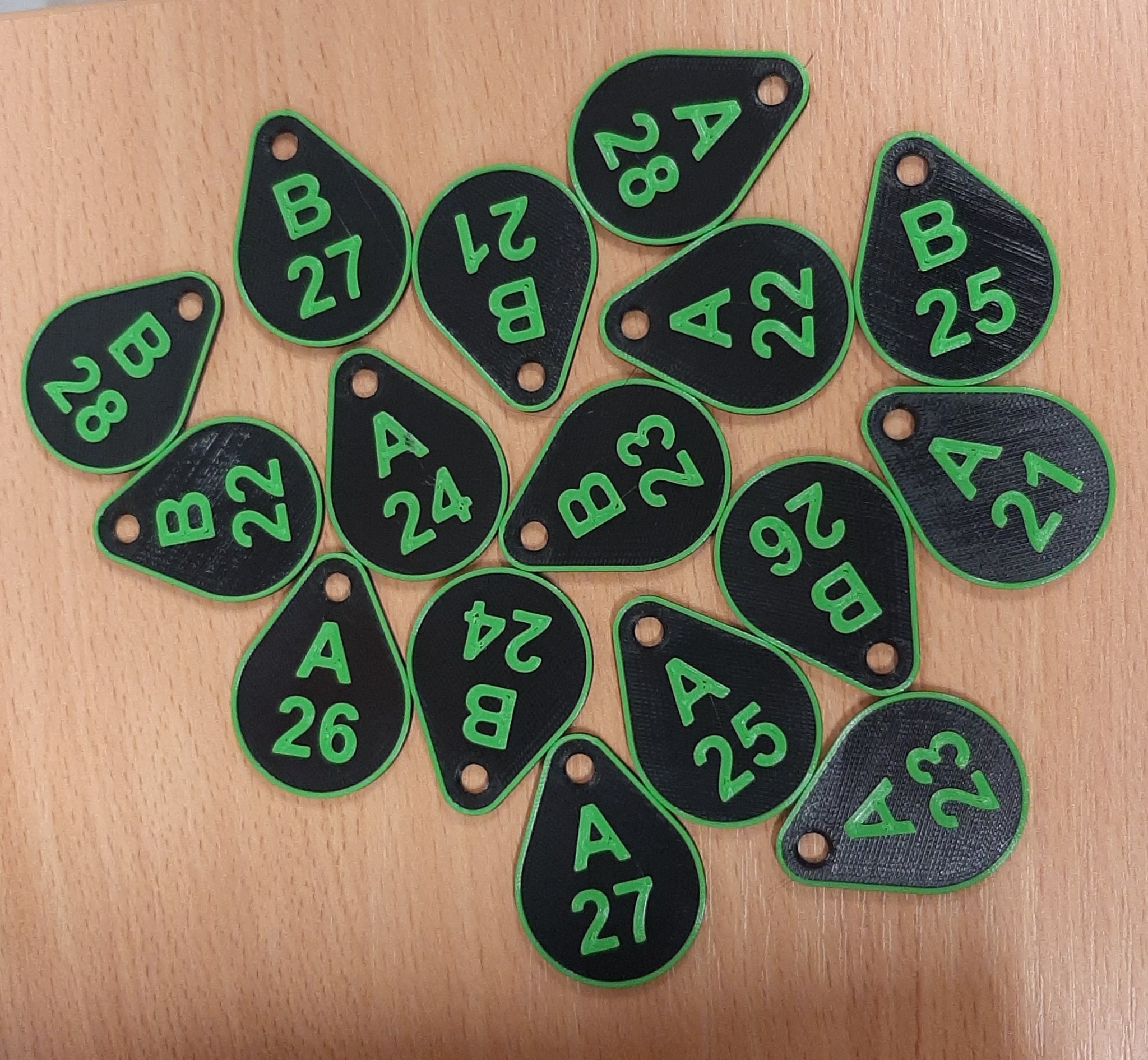 Označovač na klíče "budova 8"