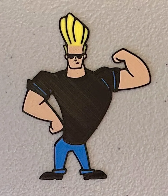 Nam Châm Johnny Bravo Đa Sắc Màu
