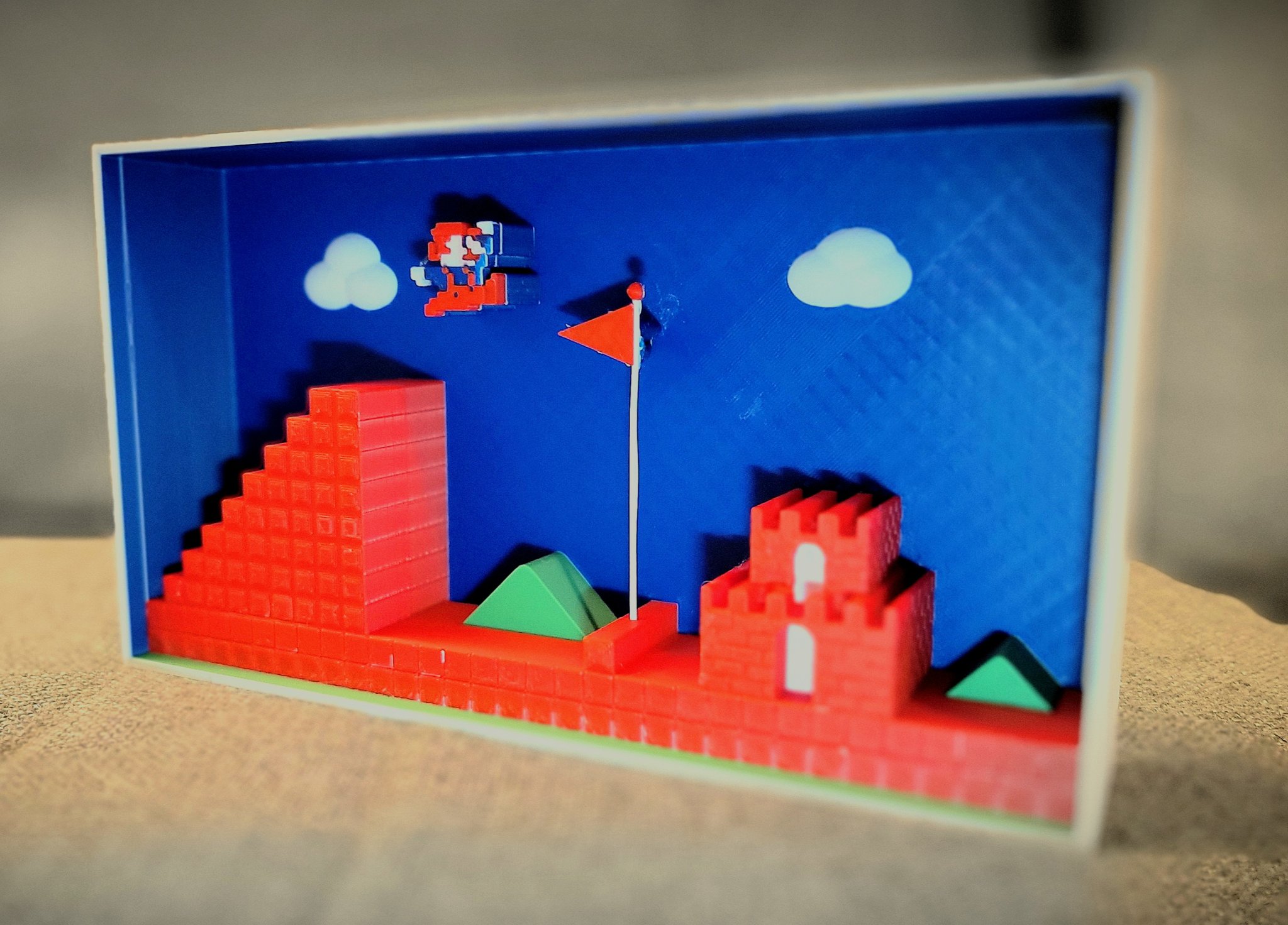 Tiêu đề Super Mario Brothers Diorama Tóm tắt 3d Super Mario Brothers D