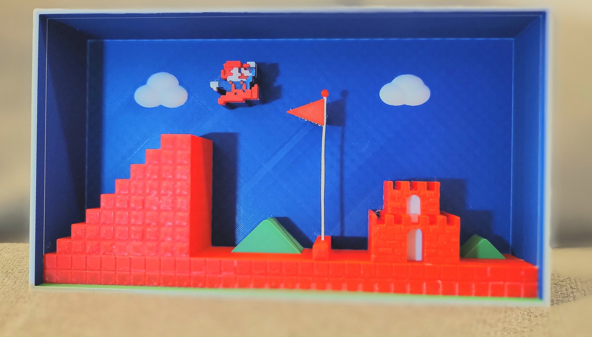 Tiêu đề Super Mario Brothers Diorama Tóm tắt 3d Super Mario Brothers D