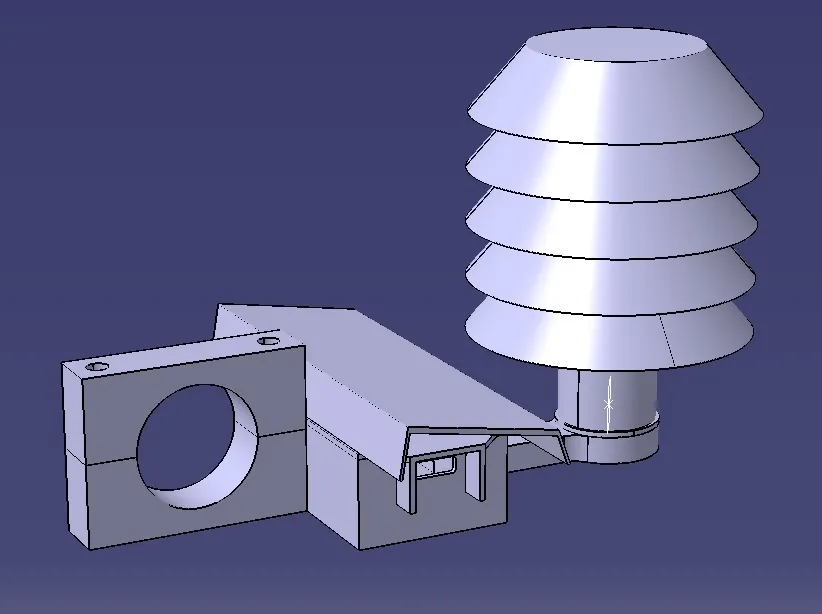 Trạm thời tiết ESP32 + BME280 (phiên bản cũ v1) với màn hình Stevenson