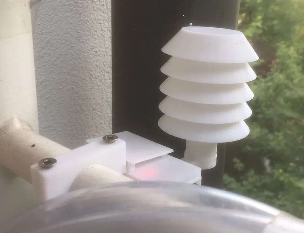 Trạm thời tiết ESP32 + BME280 (phiên bản cũ v1) với màn hình Stevenson