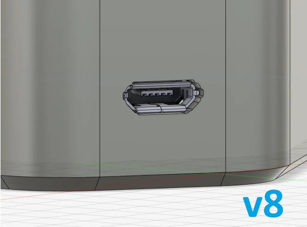 Tiêu đề Hộp Lithophane cong - Phiên bản Micro-USB Tóm tắt Remix H