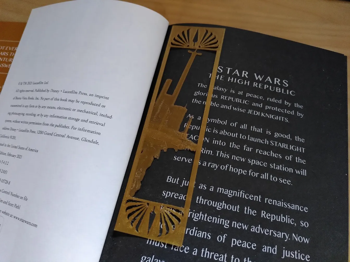 Tiêu đề Star Wars Starlight Beacon Bookmark Tóm tắt Bookmark lấy cả