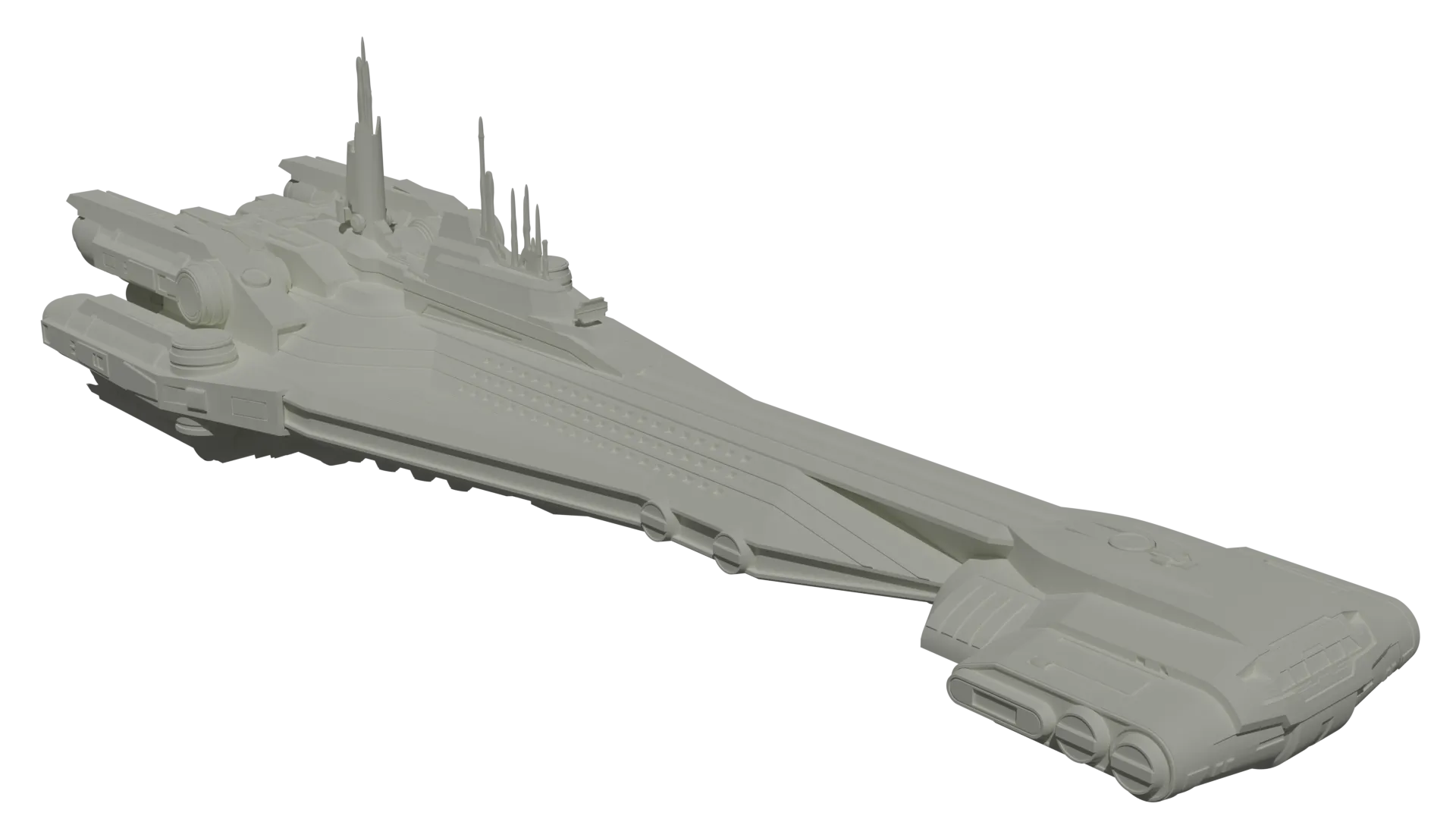 Tiêu đề Star Wars MPO 1400 Purgill Star Cruiser Tóm tắt Model của co