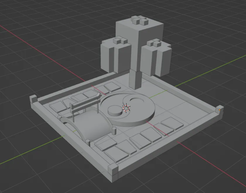 Vườn Zen có cây