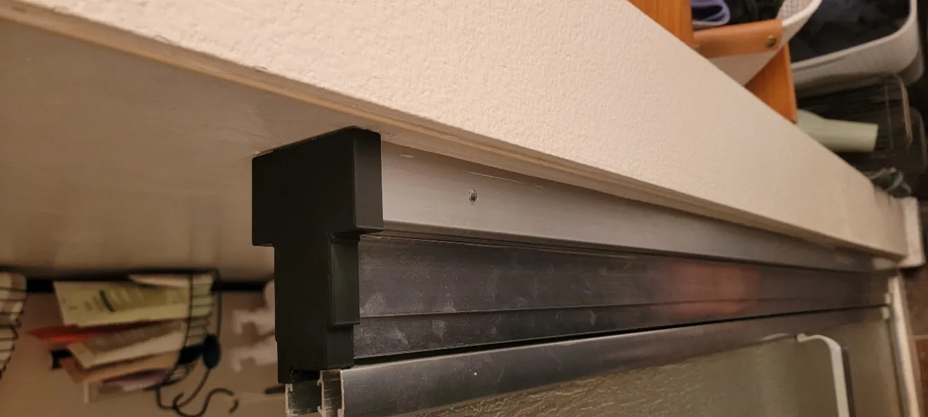 Caps for broken old shower door