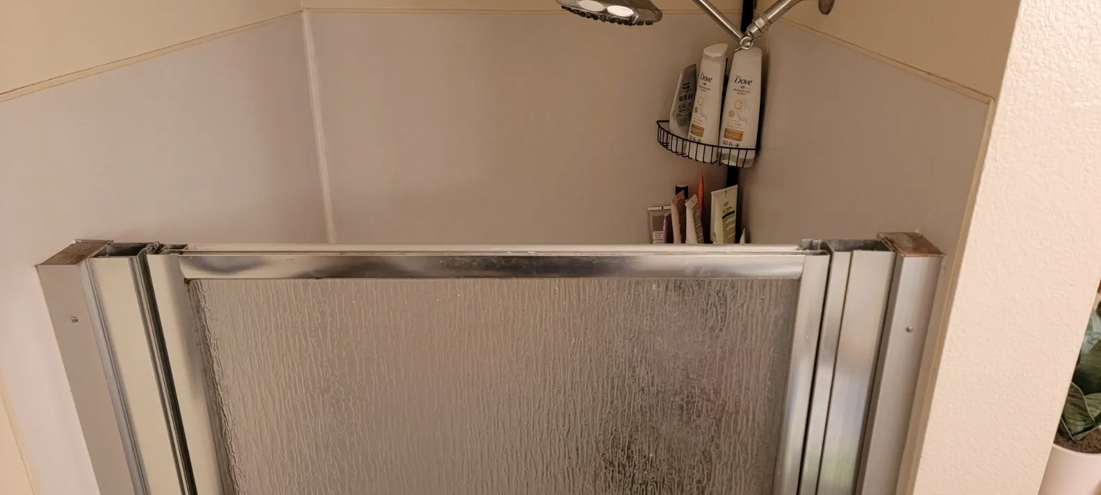 Caps for broken old shower door