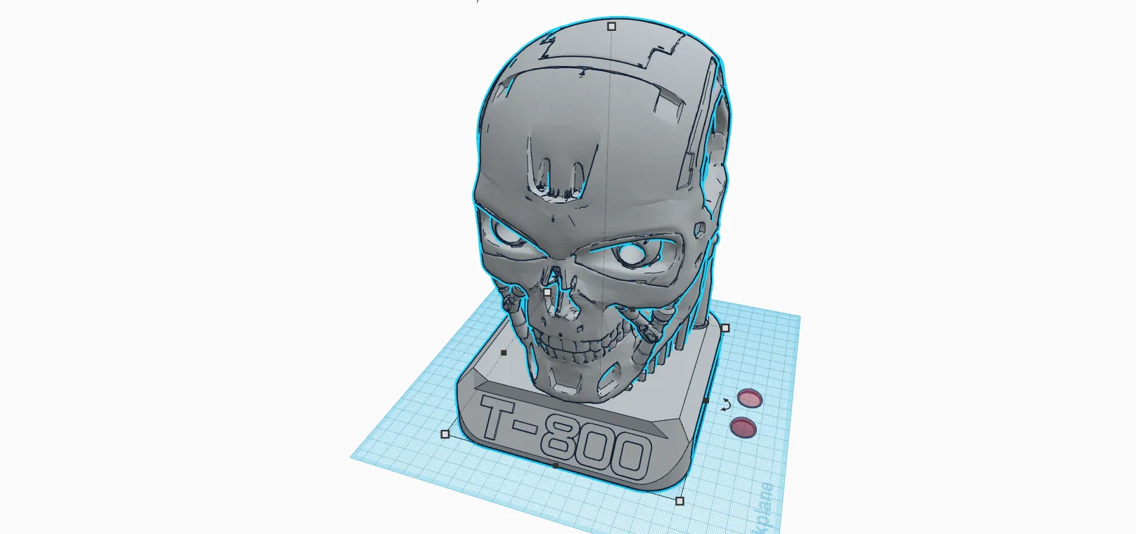 Đầu Terminator Có Mắt LED