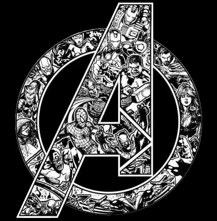 Tiêu đề Marvel Avengers - Hueforge Tóm tắt Tranh vẽ dây tóc Logo M