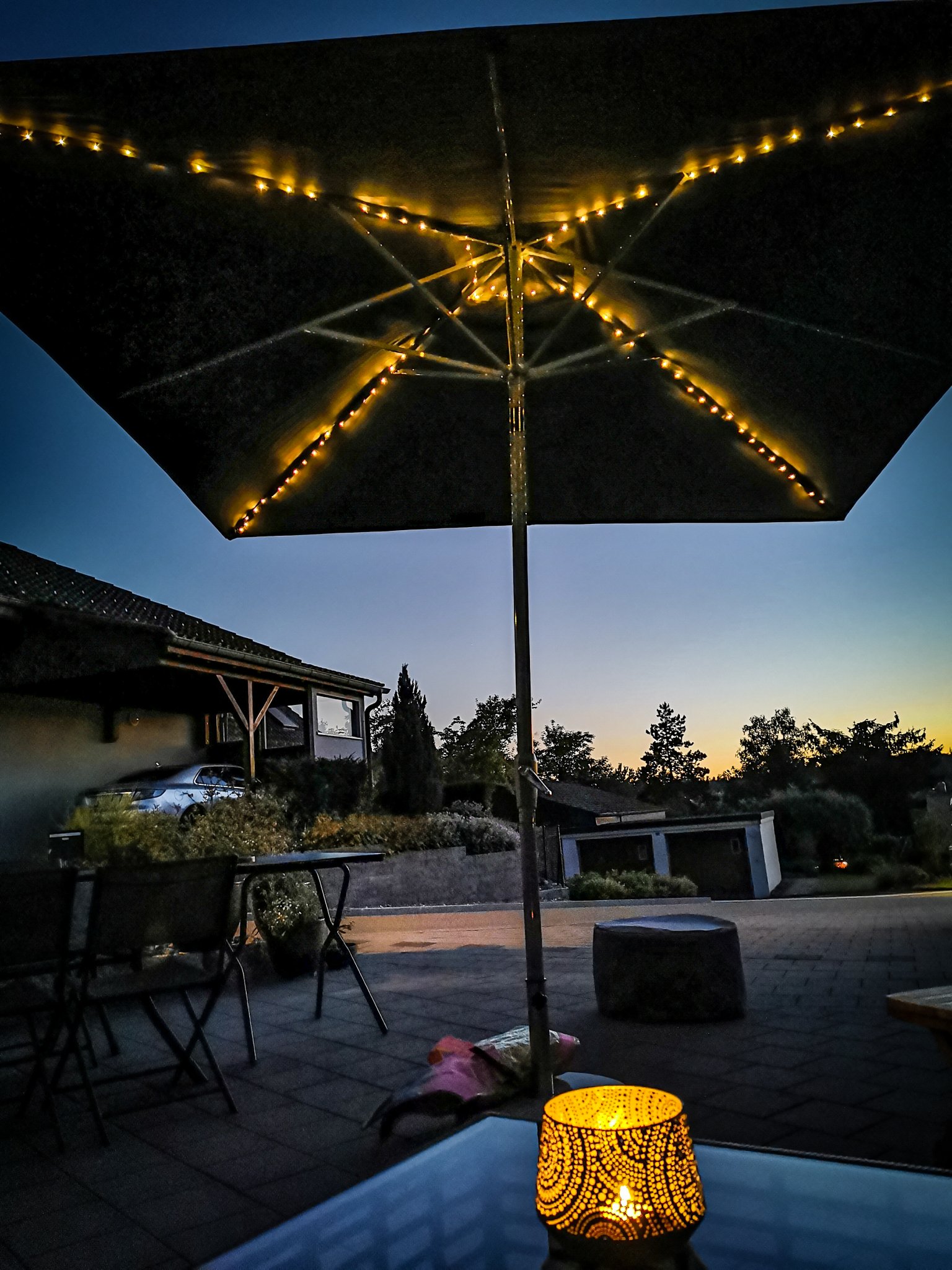 Solar module for LED lighting