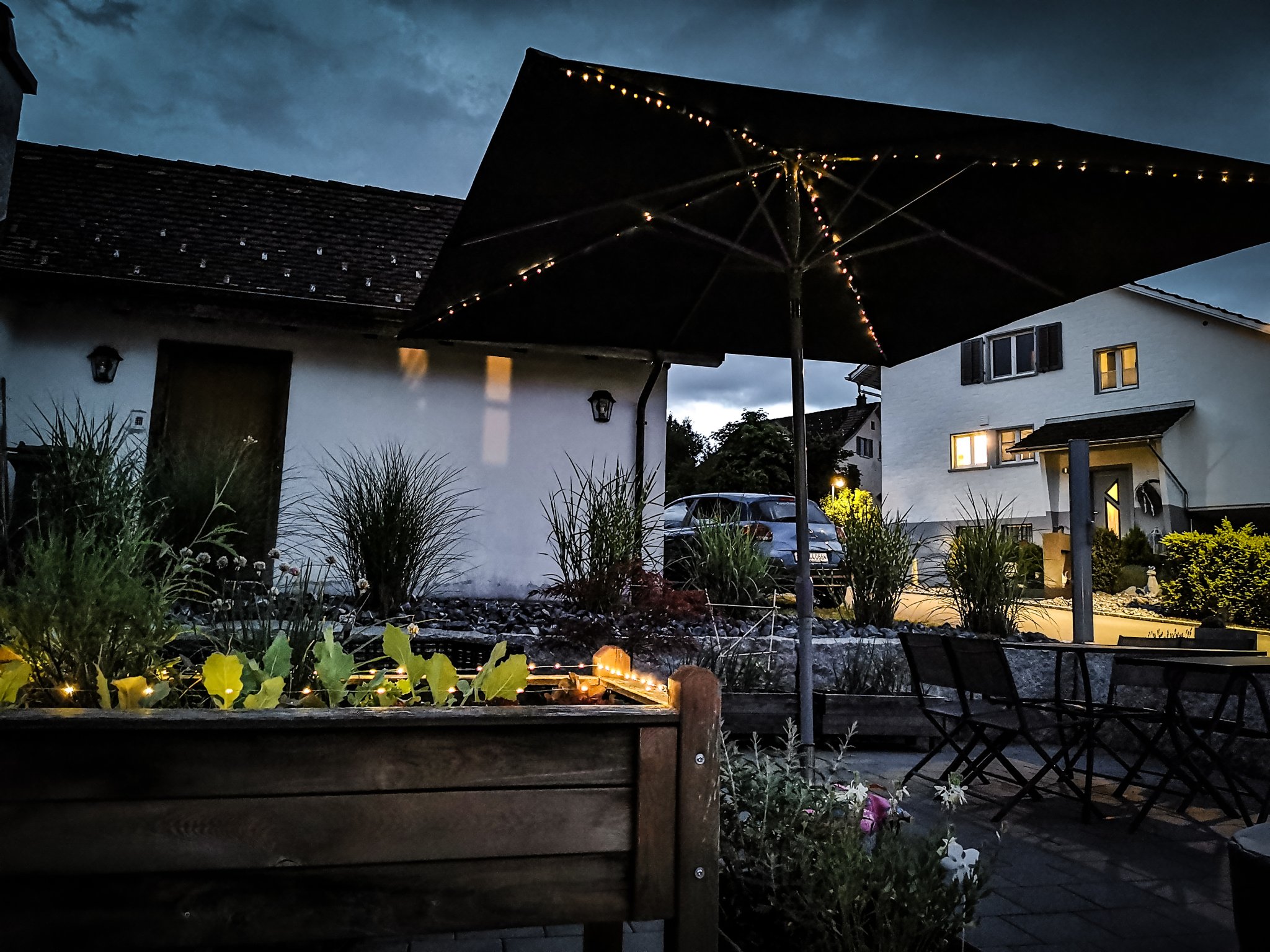 Solar module for LED lighting