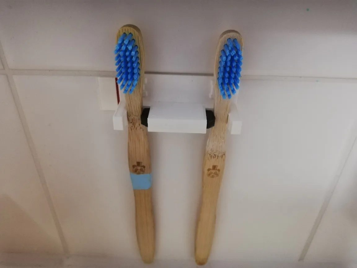 Holder for toothbrushes to be mounted on a wall