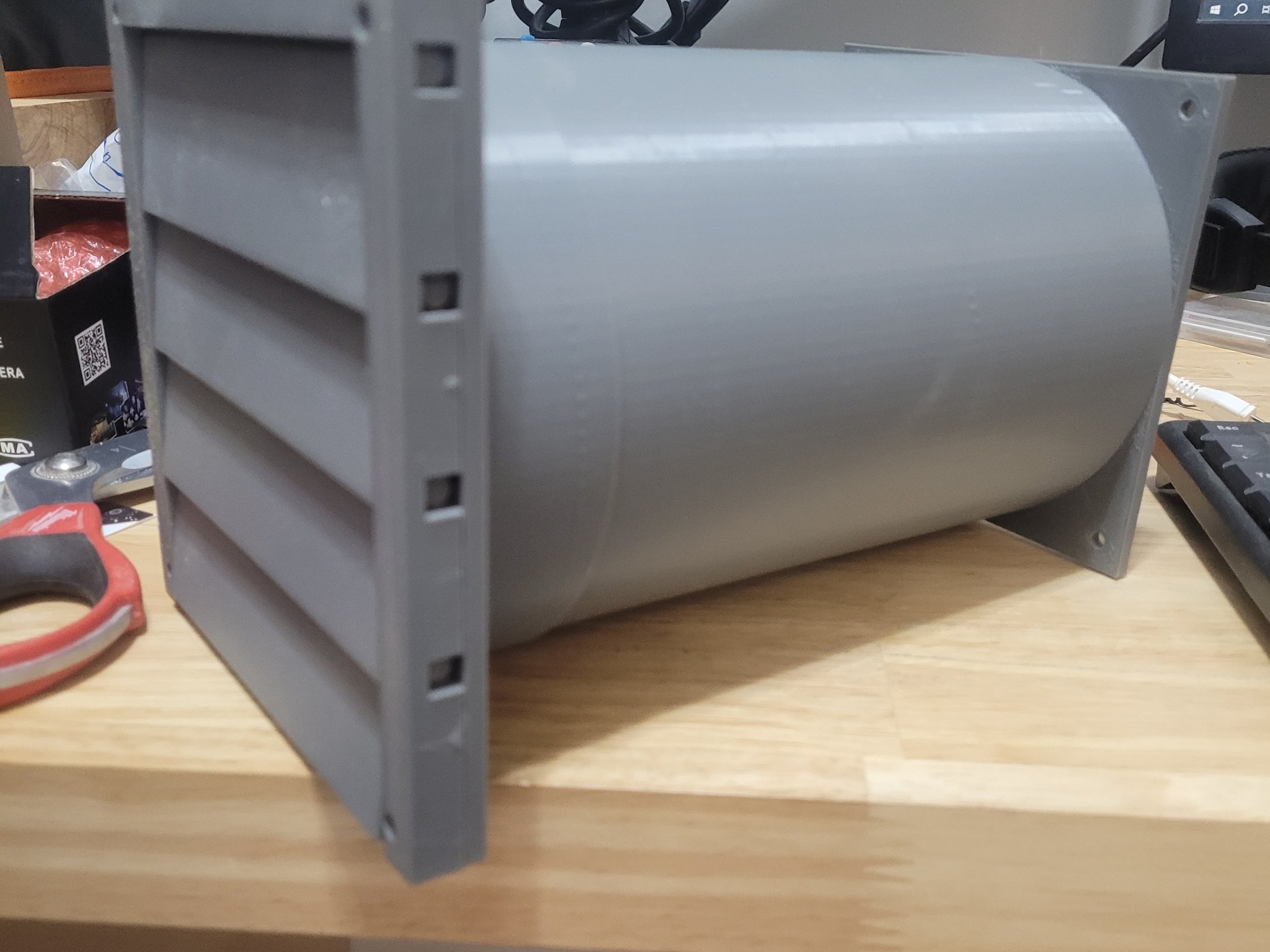 Ống thông gió quạt 120mm xuyên tường