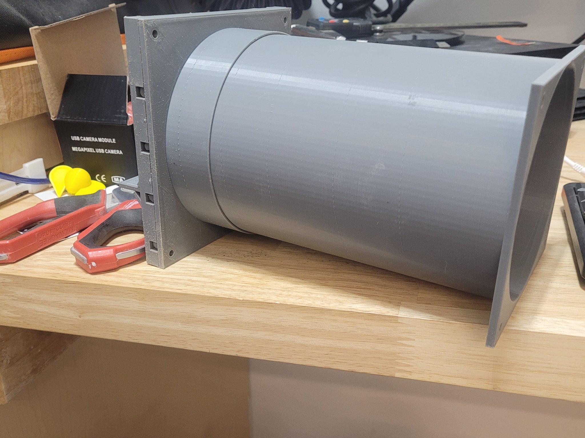 Ống thông gió quạt 120mm xuyên tường