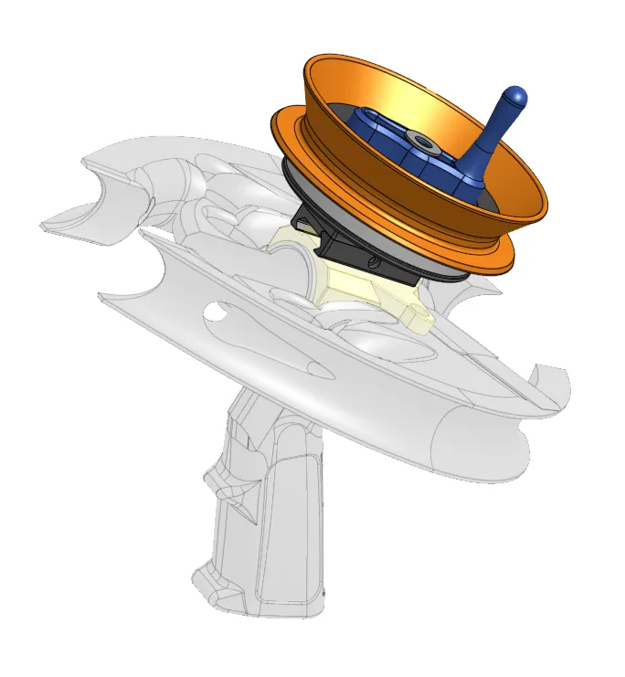 Bow/Hand Fishing Reel Attachment