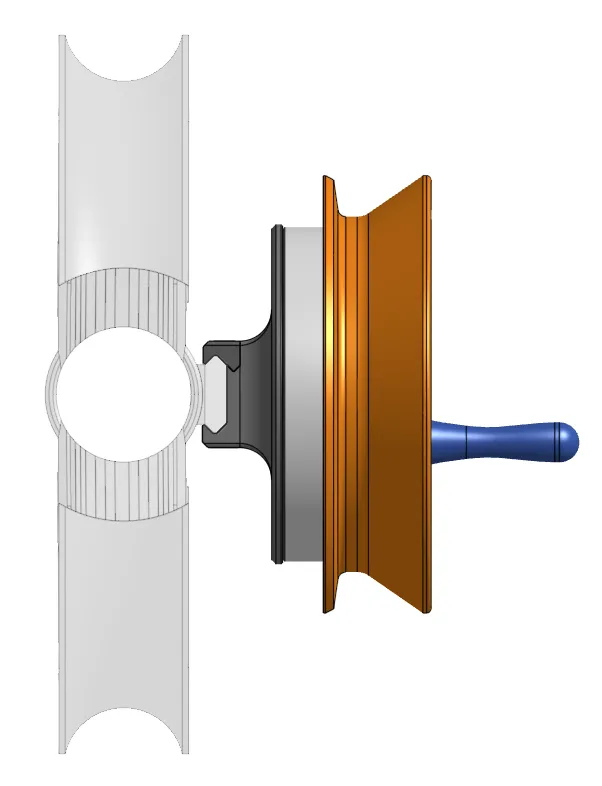 Bow/Hand Fishing Reel Attachment