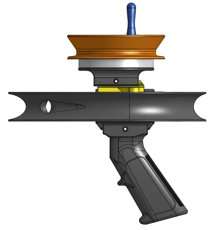 Bow/Hand Fishing Reel Attachment