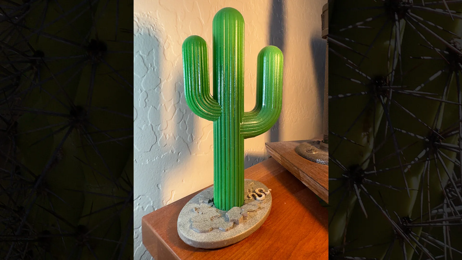 Saguaro Cactus and Snake Figure