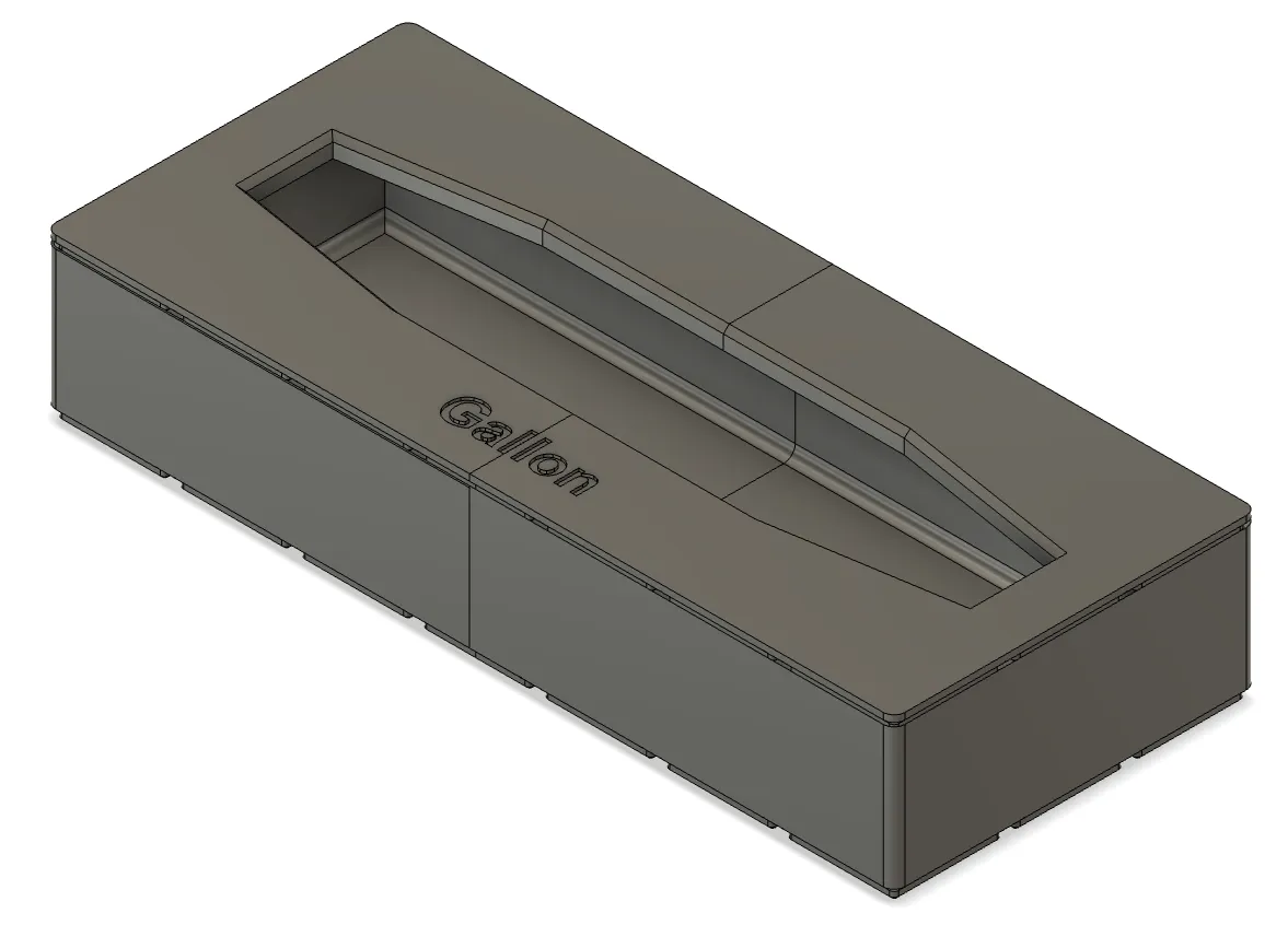 Hộp Gridfinity Cho Túi Ziploc Cỡ Gallon