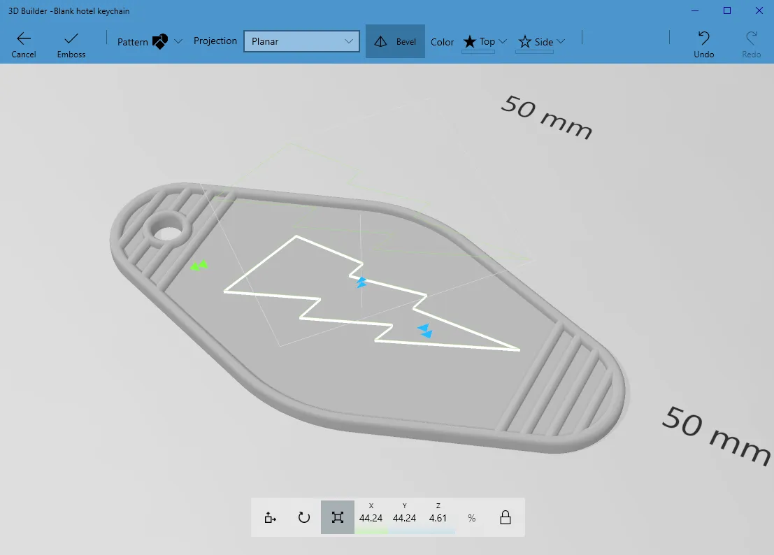 Tiêu đề Móc khóa khách sạn trống phong cách keyfob cổ điển T