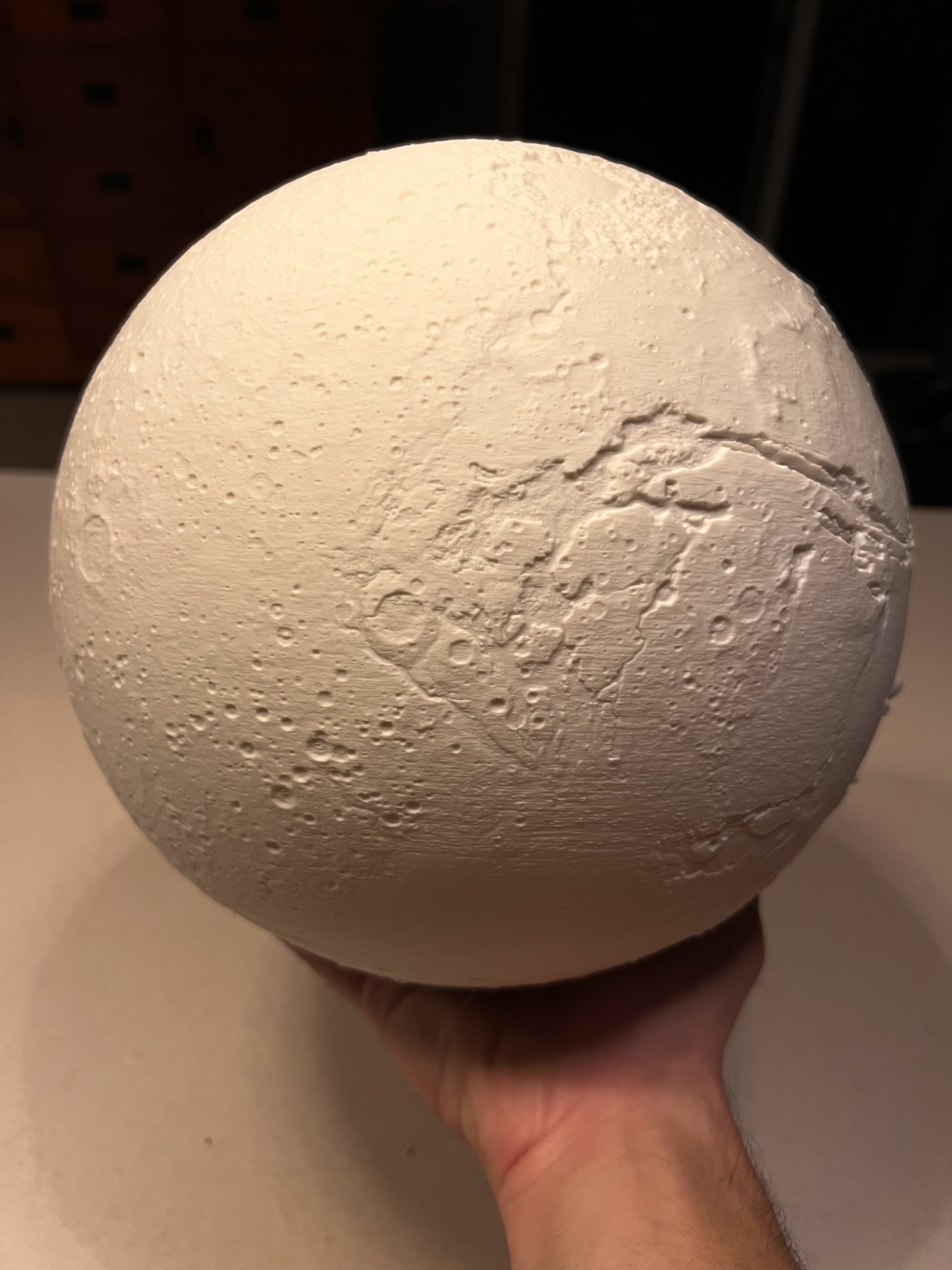 Tiêu đề 250 MM Mars Lithophane - Complete Sphere Tóm tắt Đây là phi