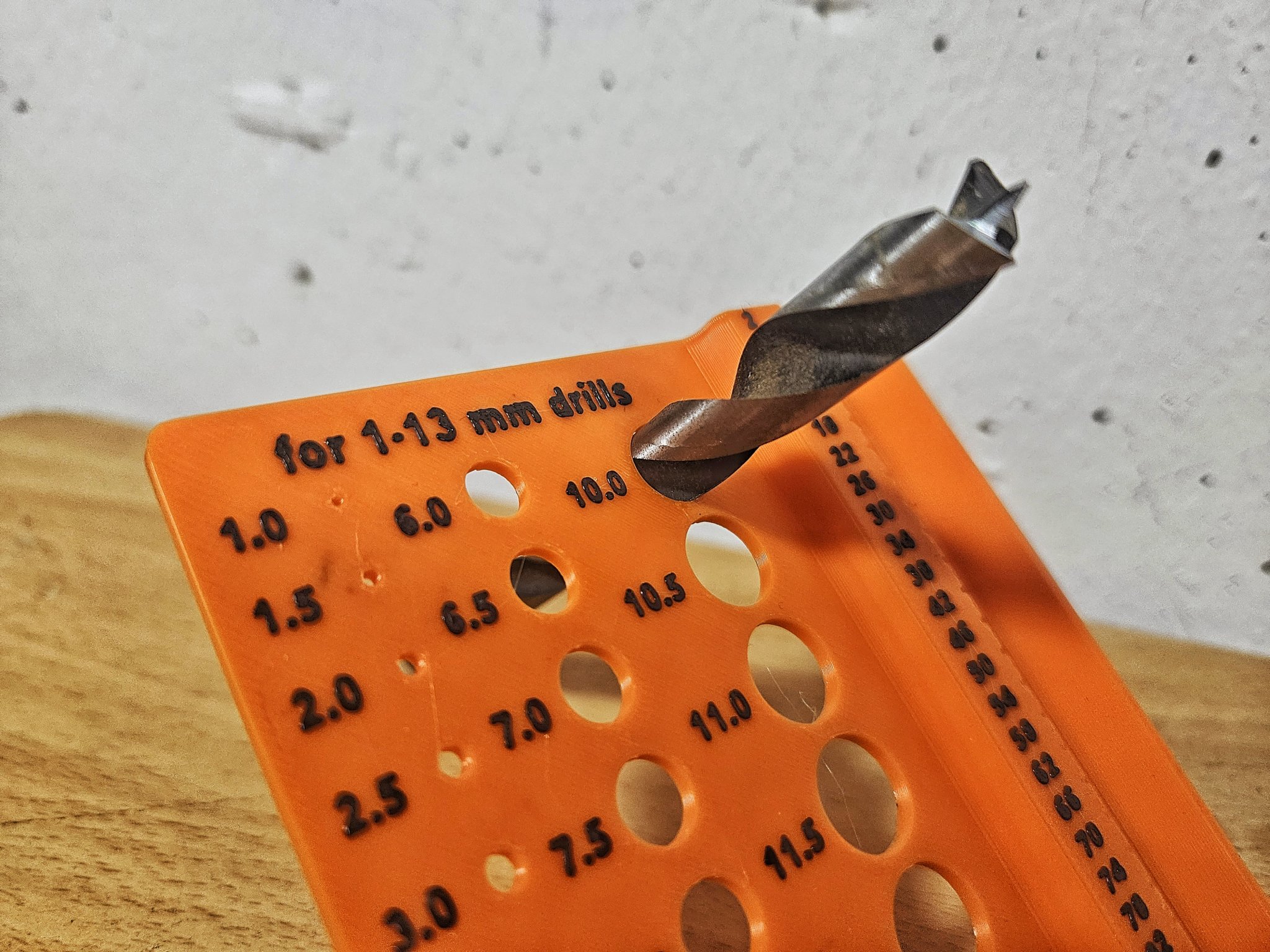 Tiêu đề Thẻ đo máy khoan 1-13 mm Tóm tắt Một thước đo mũi k