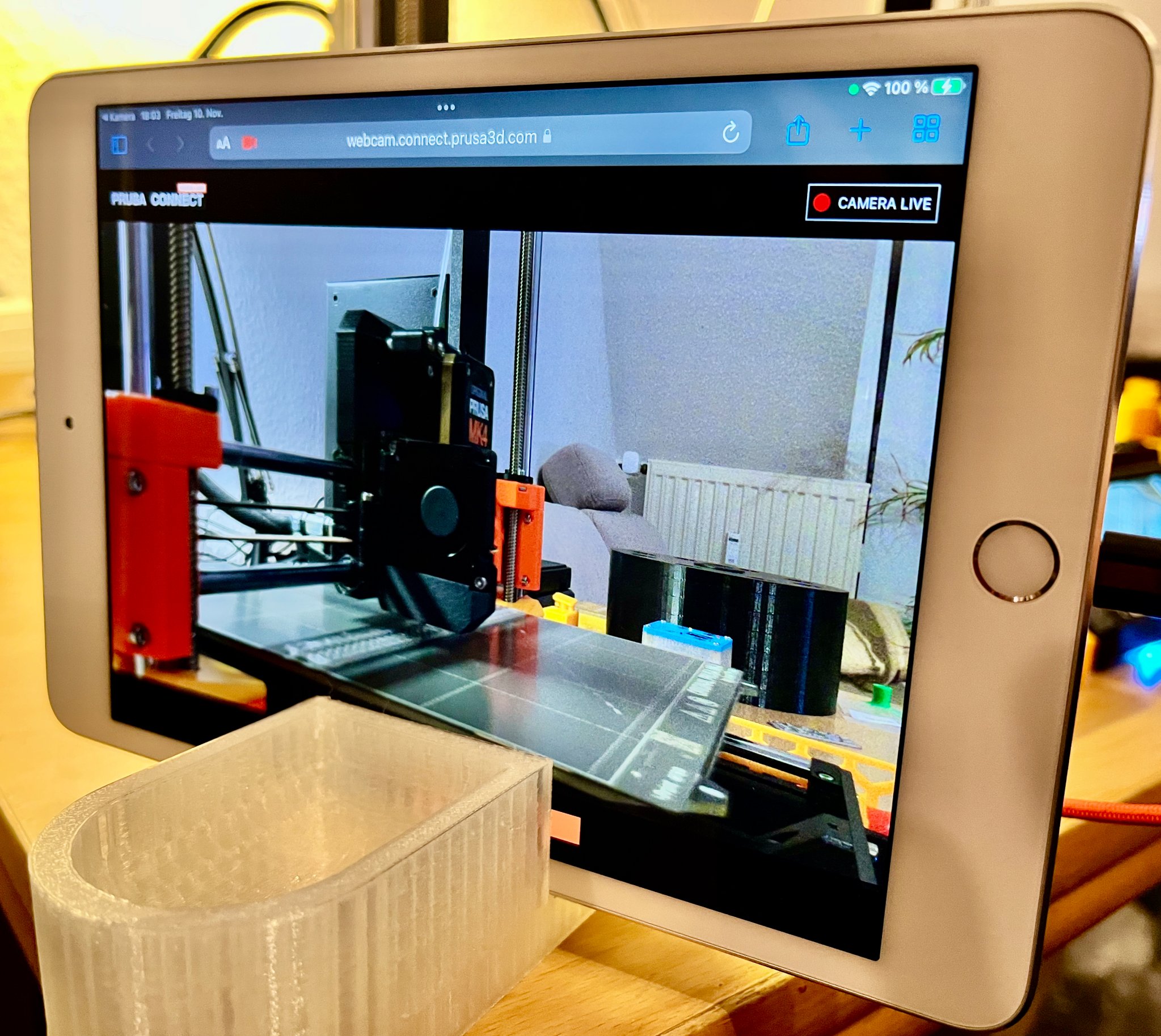 iPad mini stand - PrinterCam