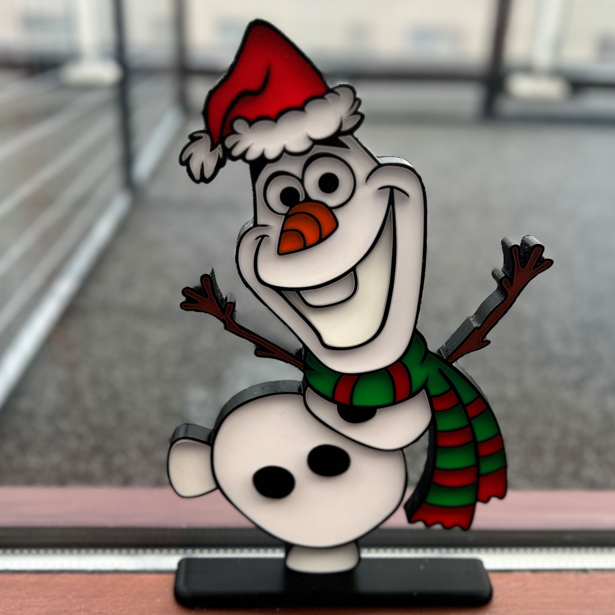 Tiêu đề Đồ trang trí cửa sổ Giáng sinh Olaf Tóm tắt Giáng si