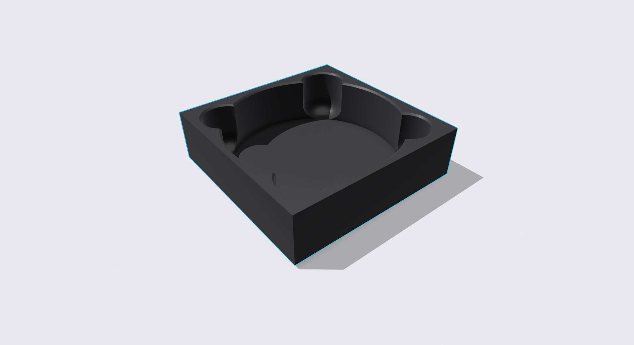 IKEA 365+ Circular Glass Box Holder (alch grid)