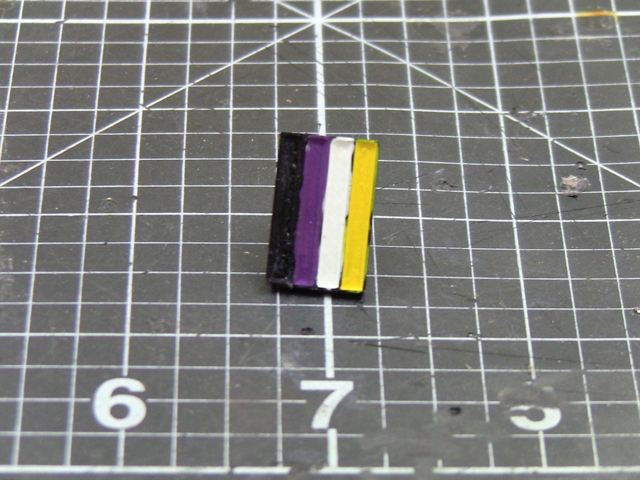 4 bar pride enamel pin
