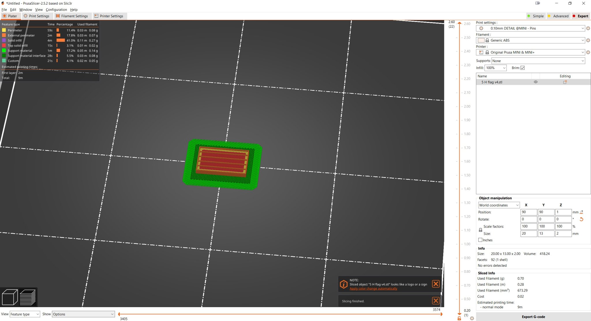 Ghim cài 5 thanh màu cờ Pride