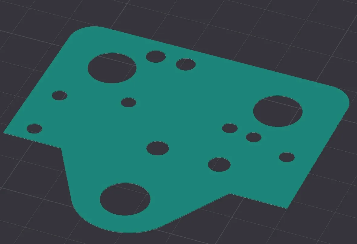 Bản mẫu đế gắn đầu đùn Tronxy XY-2 PRO 2E