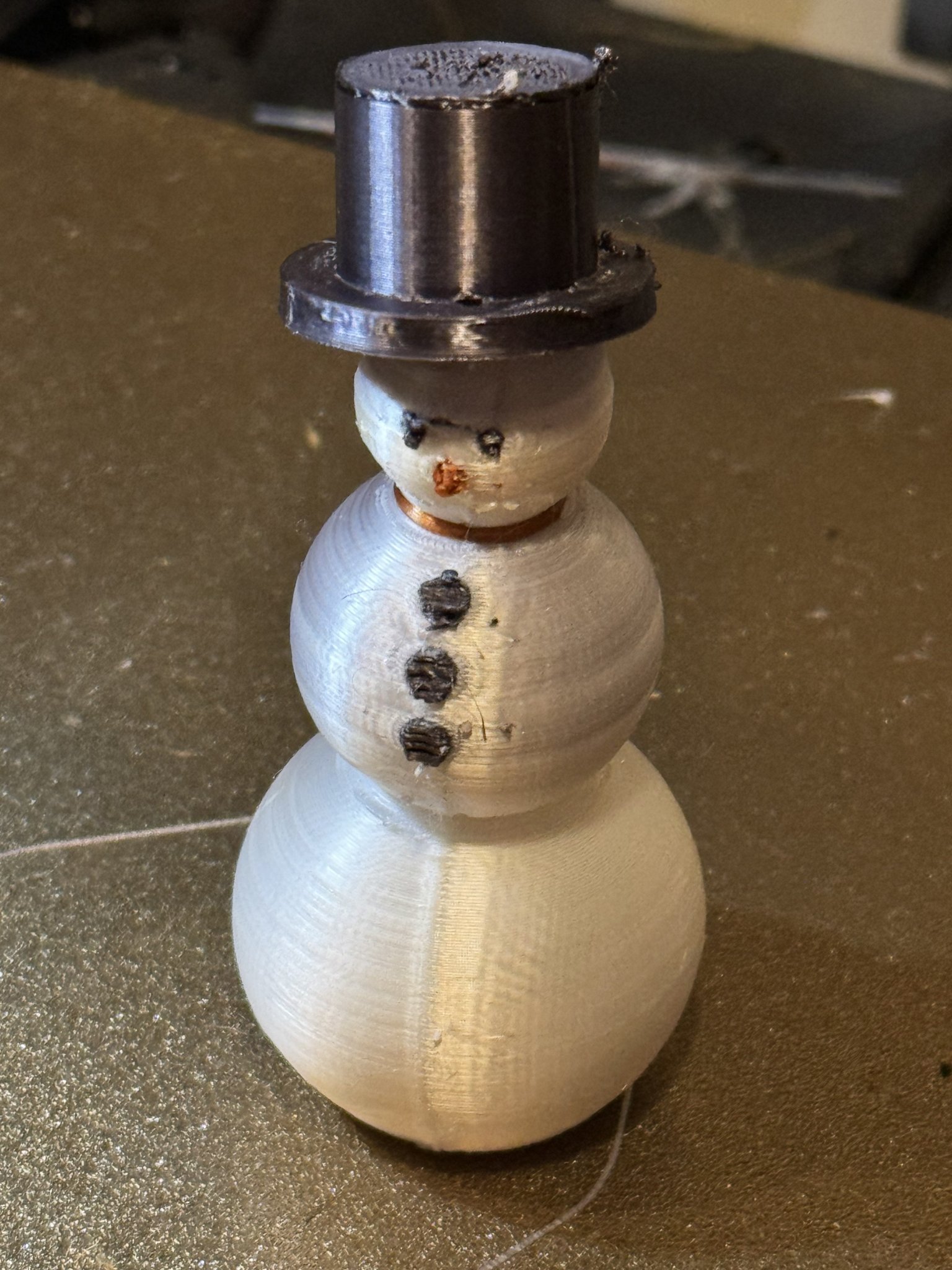 Cute Snowman with a Top Hat