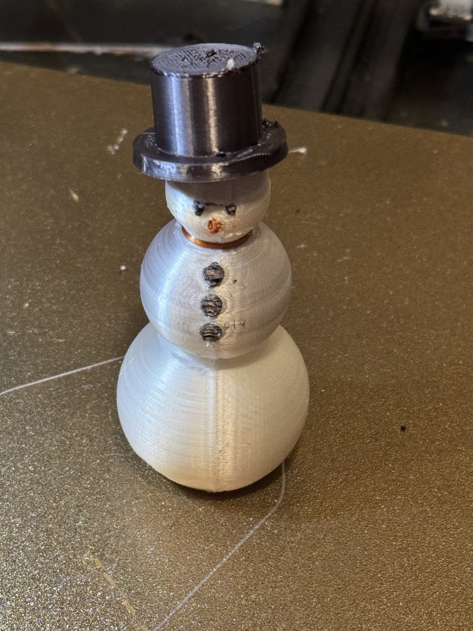 Cute Snowman with a Top Hat