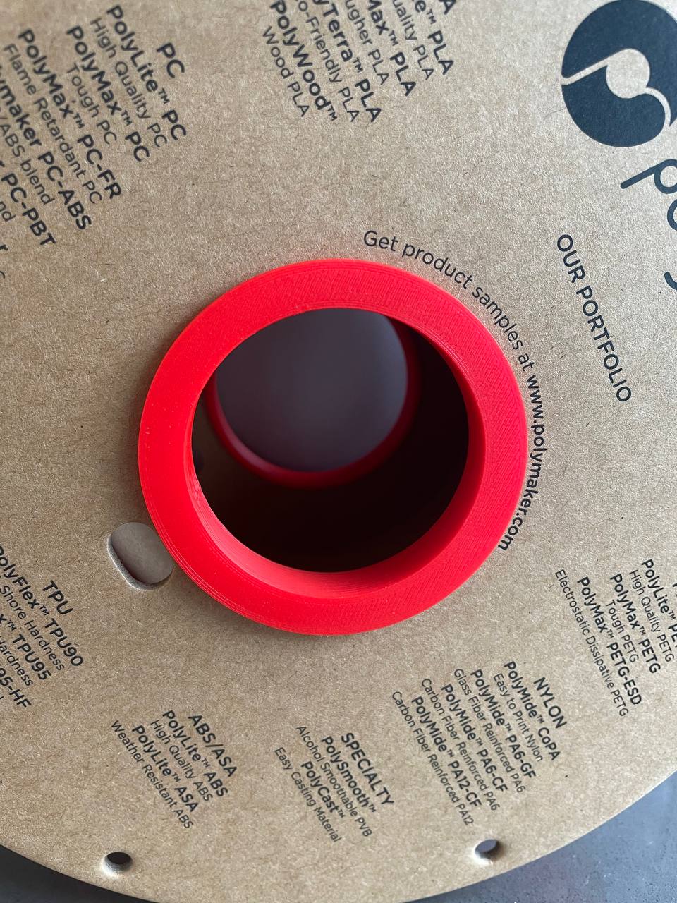 Minimal Cardboard Spool Adapter - OpenSCAD