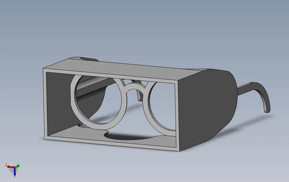 Tiêu đề Blinders Tóm tắt Gọng kính có tích hợp miếng che mắ