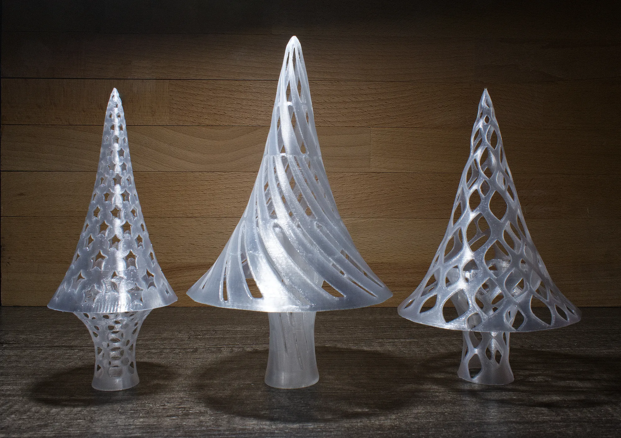 Bộ ba cây thông Noel - Không cần supports & dễ in