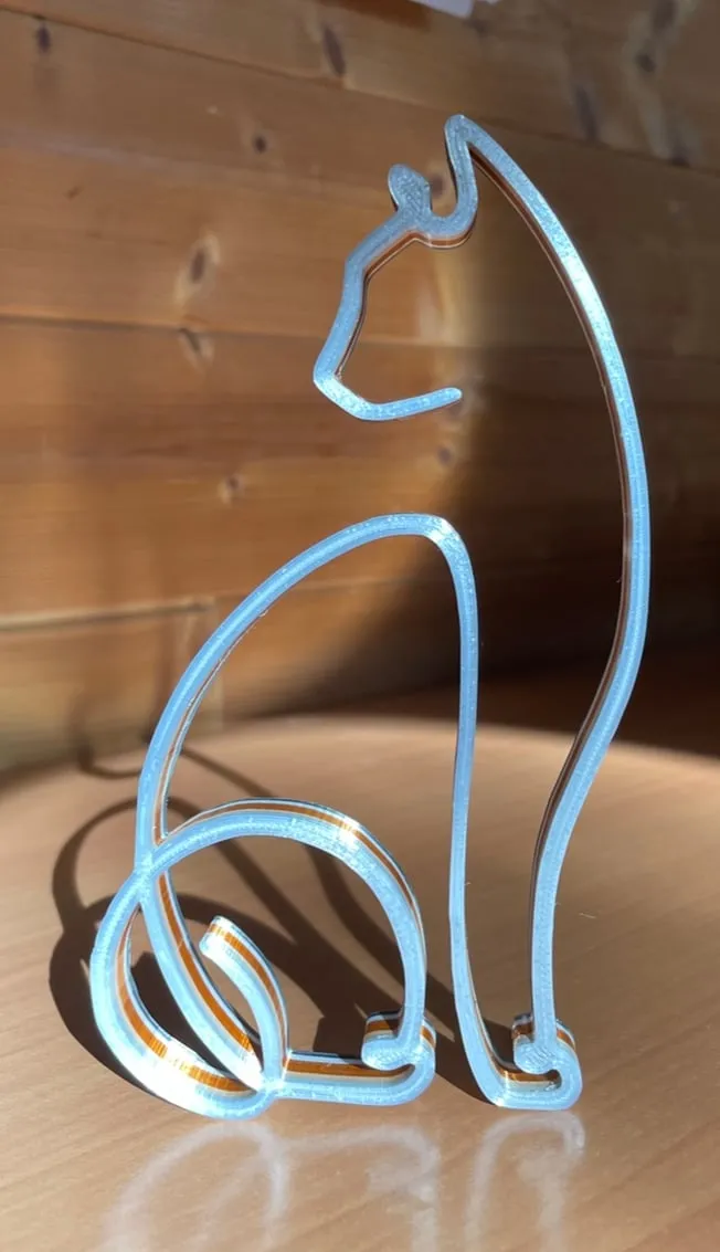 Tiêu đề nghệ thuật vẽ đường mèo 2d Tóm tắt es ist eine katz