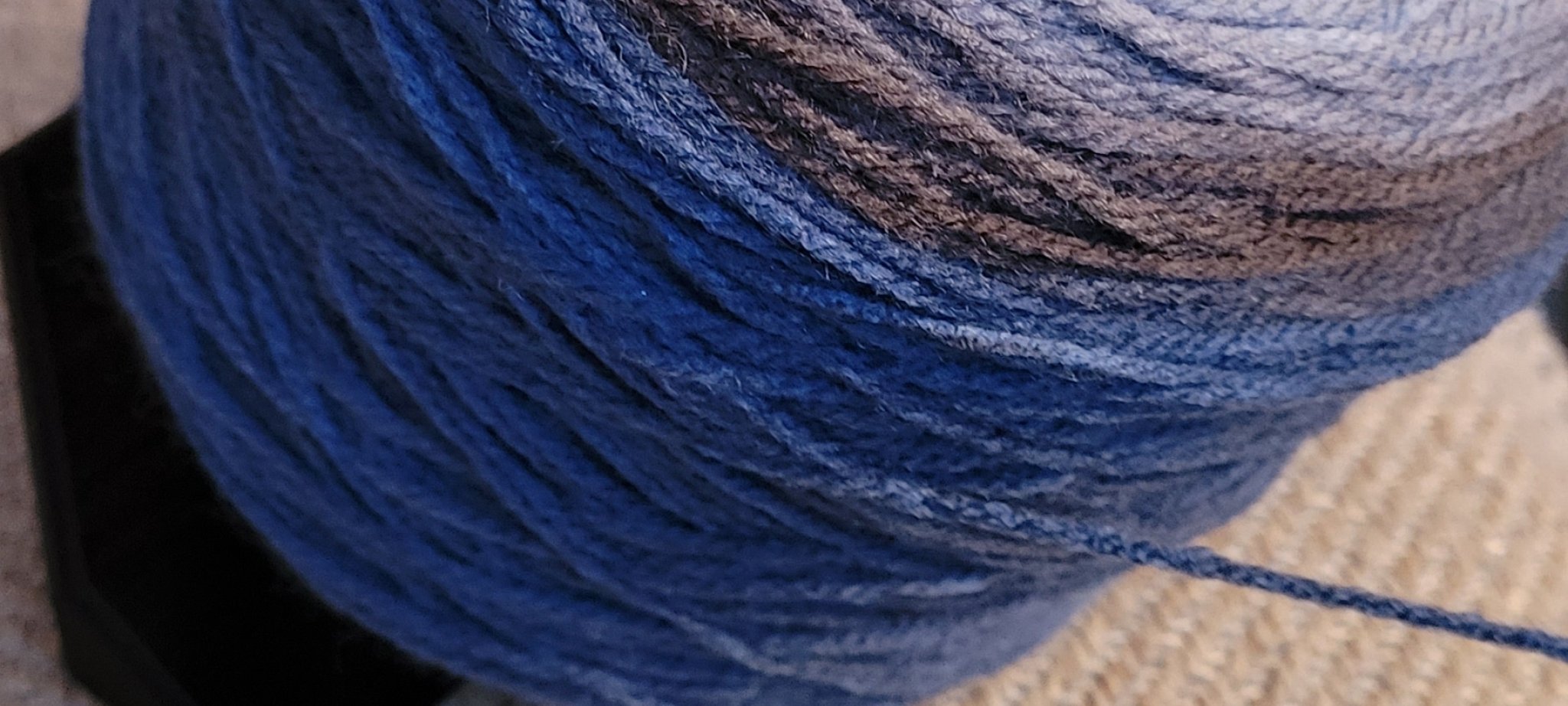 Crochet yarn spool holder