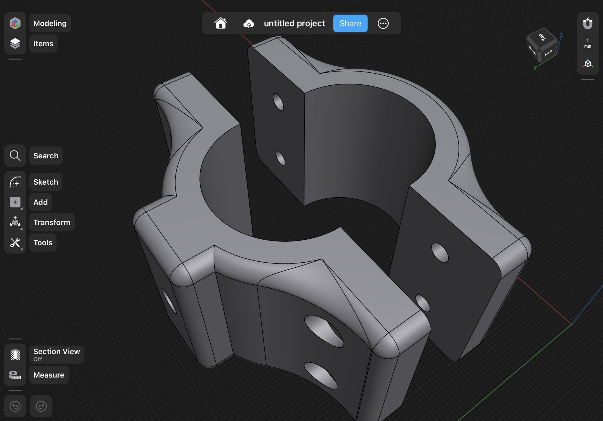 Giá đỡ gắn cột