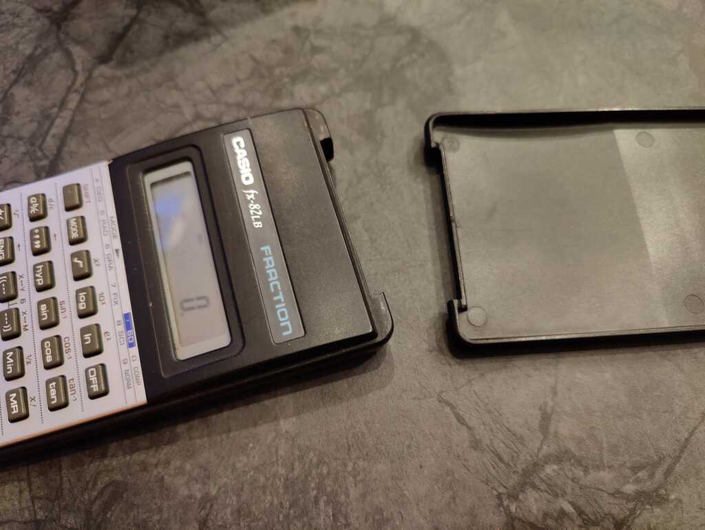Casio FX-82 calculator hinge