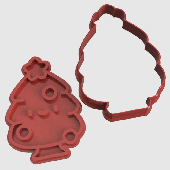 Khuôn Cắt Bánh Quy Hình Cây Thông Nhỏ 2 Mảnh