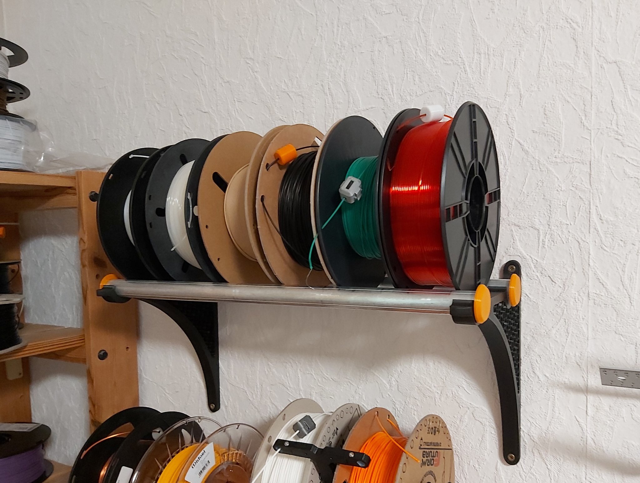 Giá đỡ Filament với Ống Nhôm hoặc Cán Chổi