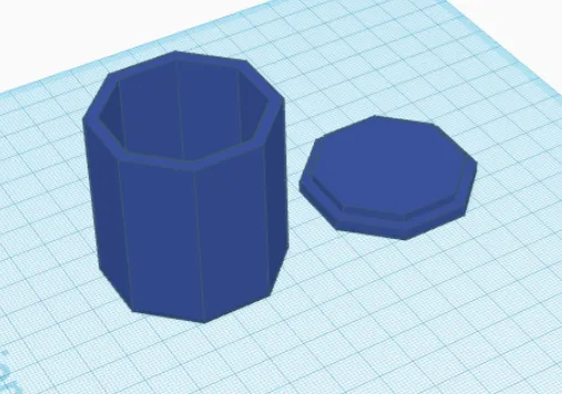 Hộp Bát Giác Nhỏ Có Nắp