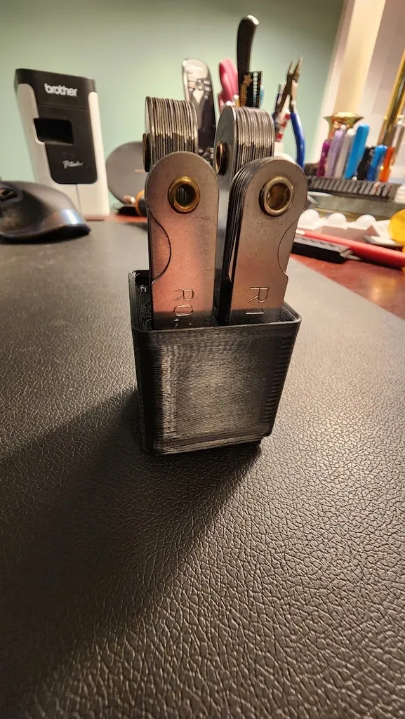 Tiêu đề Bộ đồng hồ đo bán kính Gridfinity Bộ giữ thùng Tóm