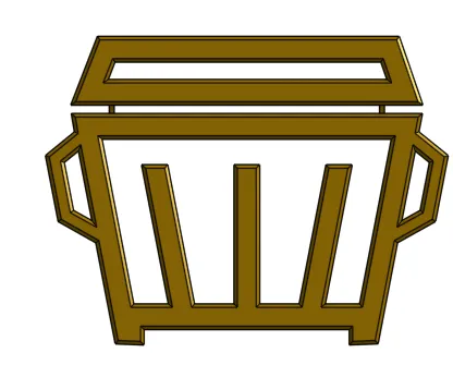 Tiêu đề Biển hiệu Rocket League Dumpster Rank 3D Tóm tắt Ký hiệ